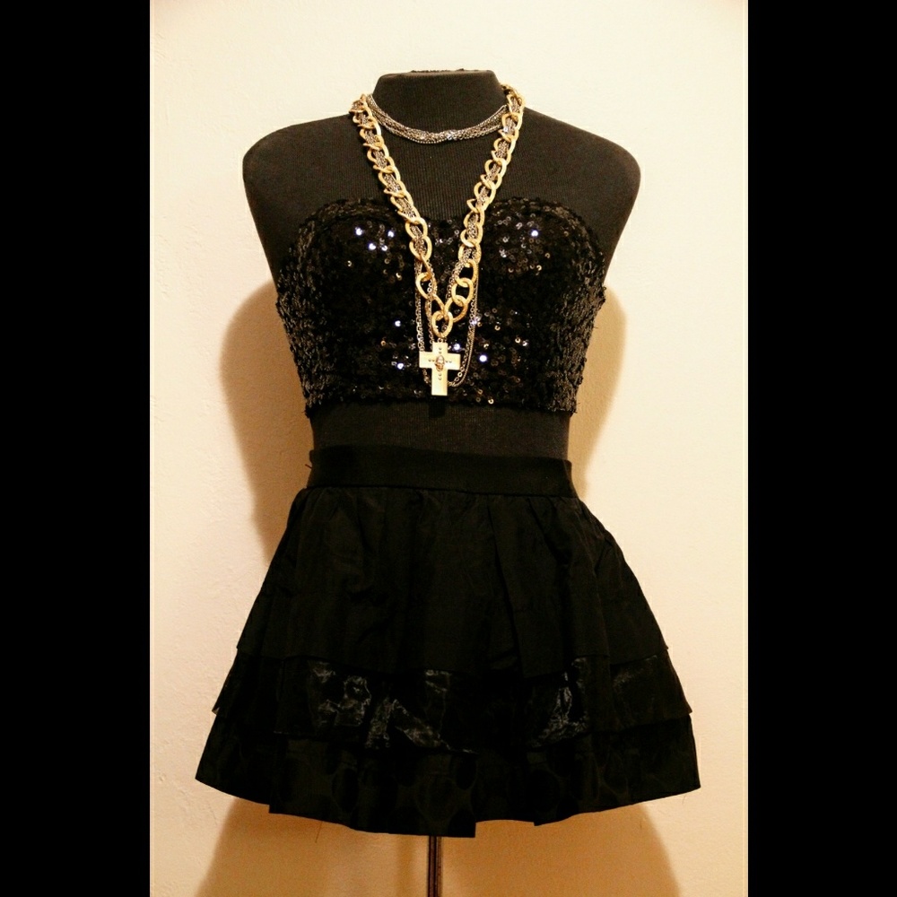 Sexy Black Party Skirt